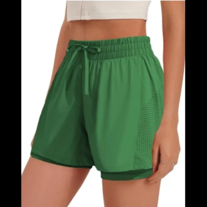 PINSPARK Athletic Workout Shorts - Green image indicator(7)