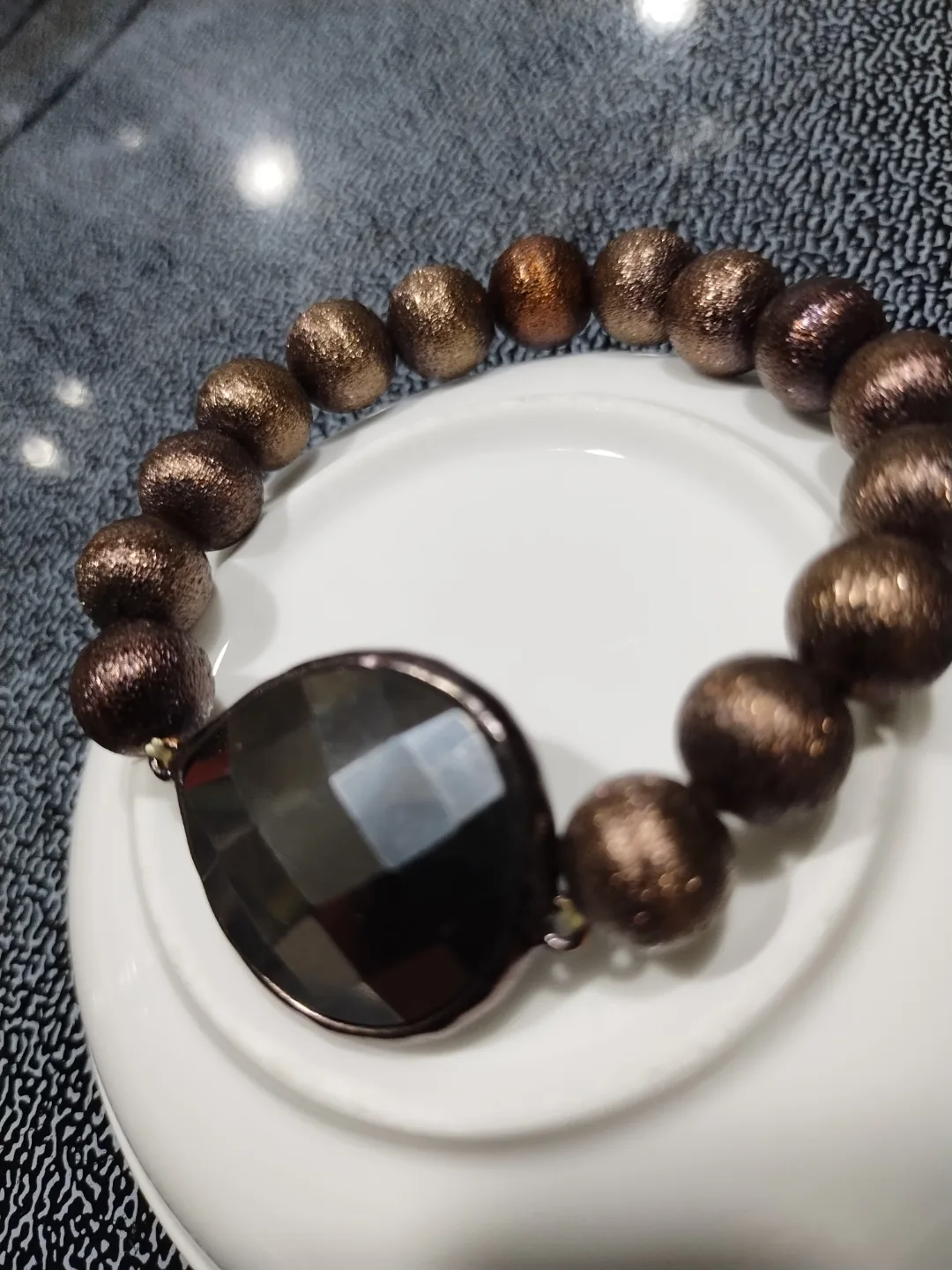 Beaded Bracelet with Stone Detail image indicator(3)