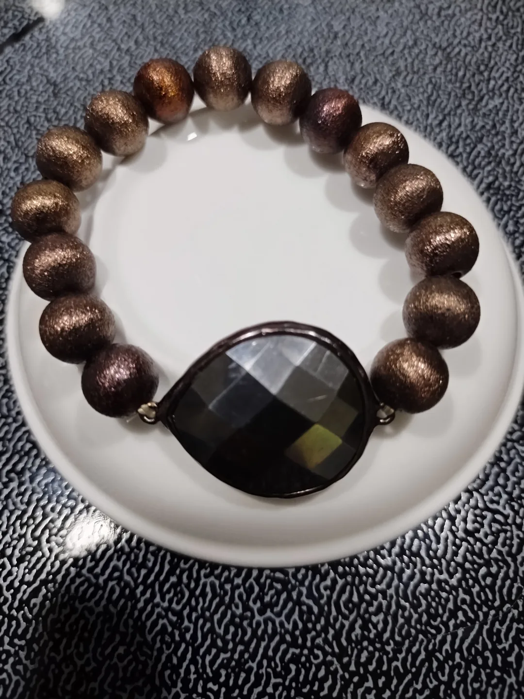 Beaded Bracelet with Stone Detail image indicator(4)
