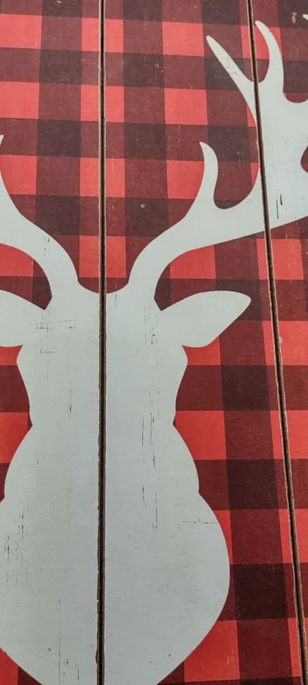 Rustic Wood Pallet Art - Maple Leaf & Deer image indicator(7)