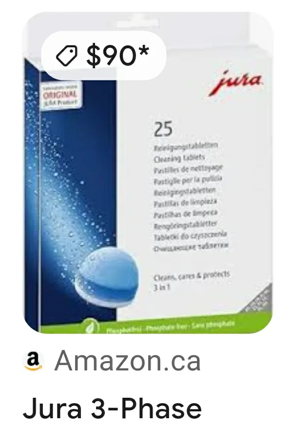 Jura 3-Phase Cleaning Tablets - 25 Tablets thumbnail