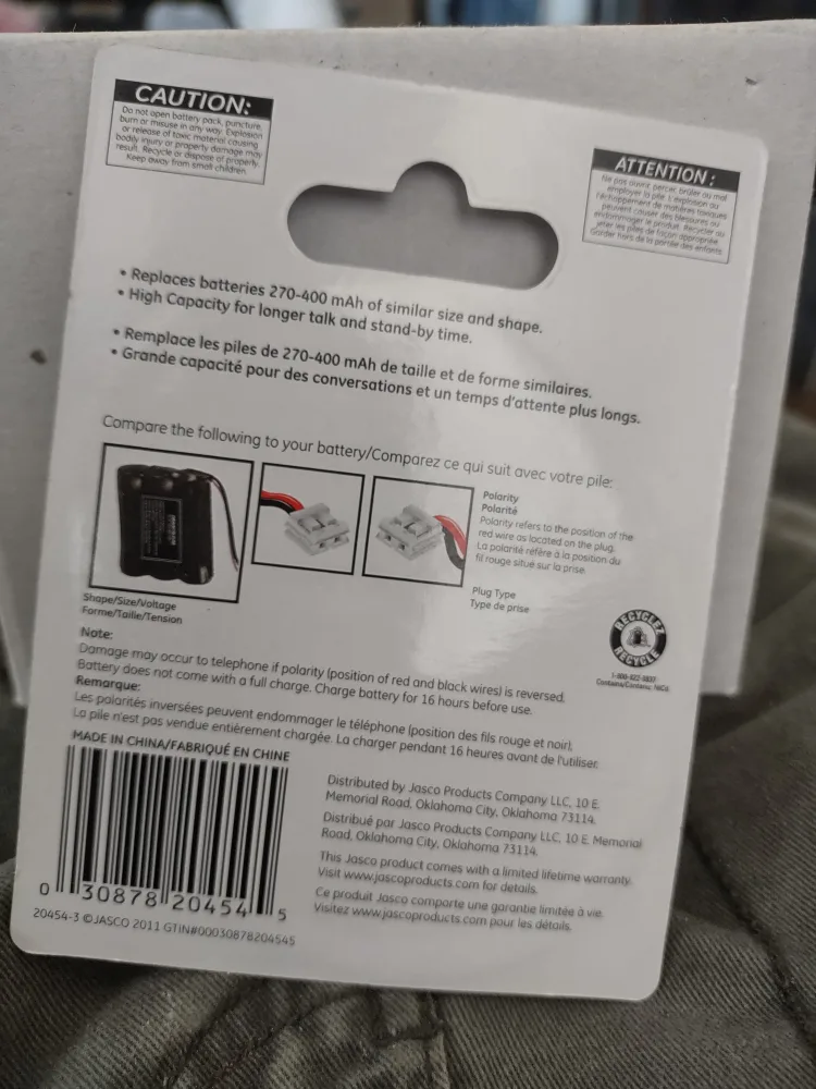 Cordless phone batteries for sale     🇨🇦 image indicator(2)
