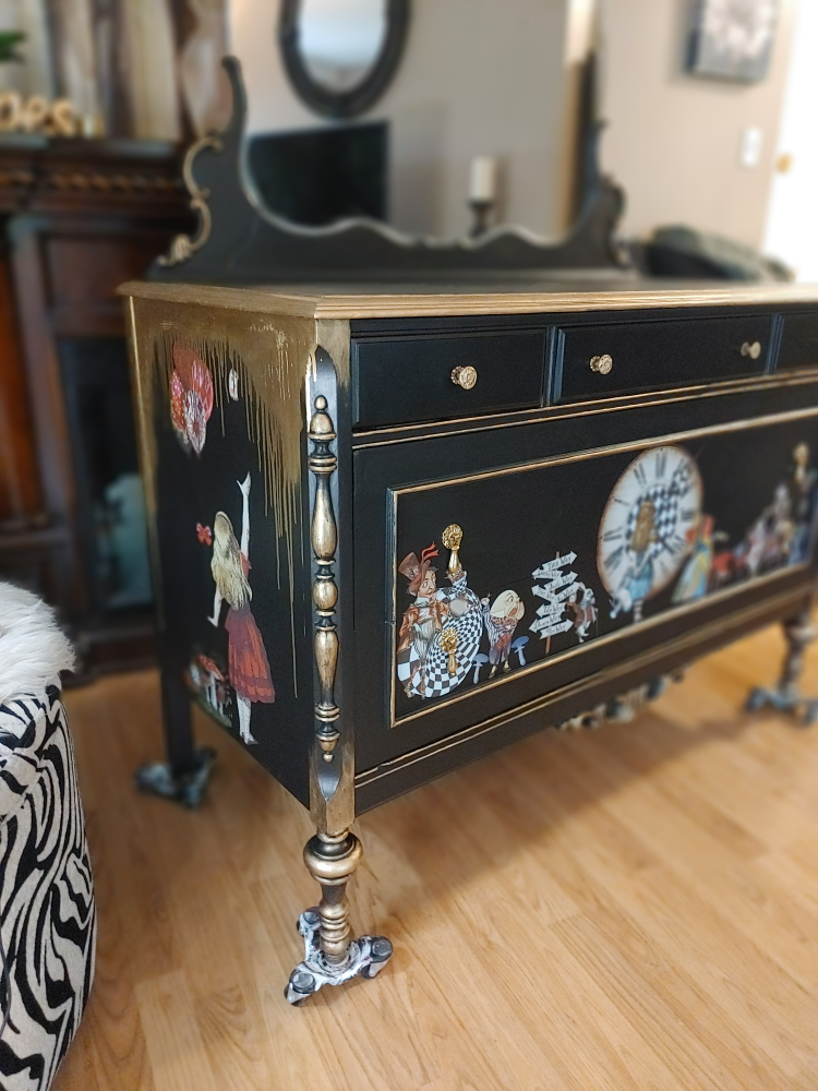Alice in Wonderland Painted Dresser