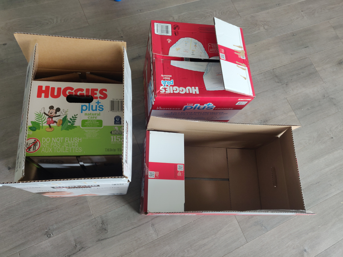 Huggies Diaper Boxes - Empty