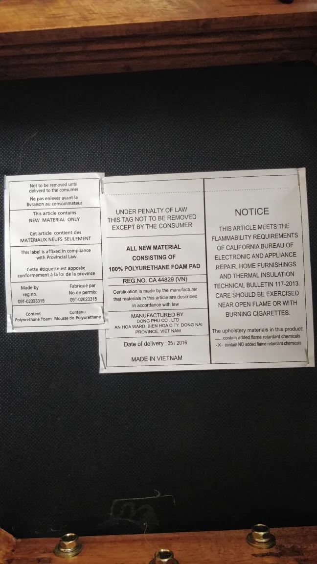 4 Sturdy & Stylish Dining Chairs (Dark Wood, Black Seats) image indicator(2)