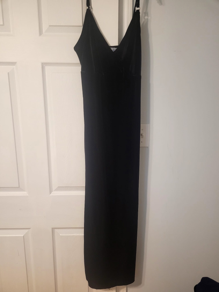Nancy Mosaïque Black Velvet Gown