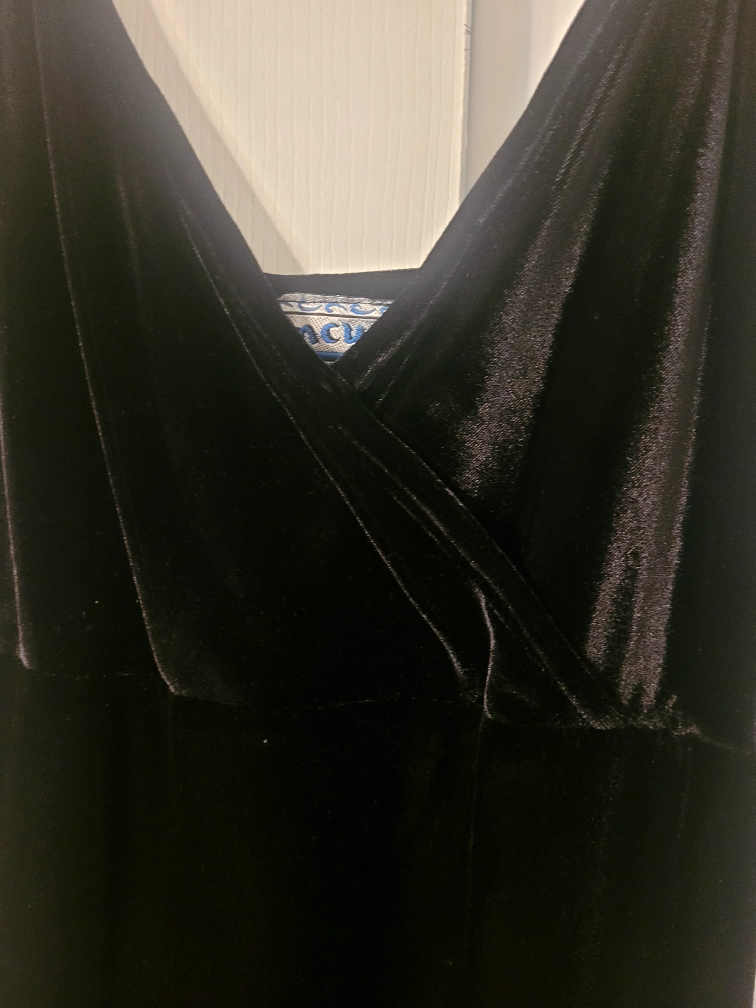 Nancy Mosaïque Black Velvet Gown - photo 3