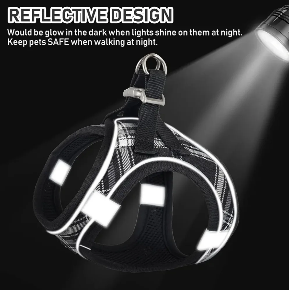 GAMUDA Plaid Pet Harness - Size XL image indicator(5)