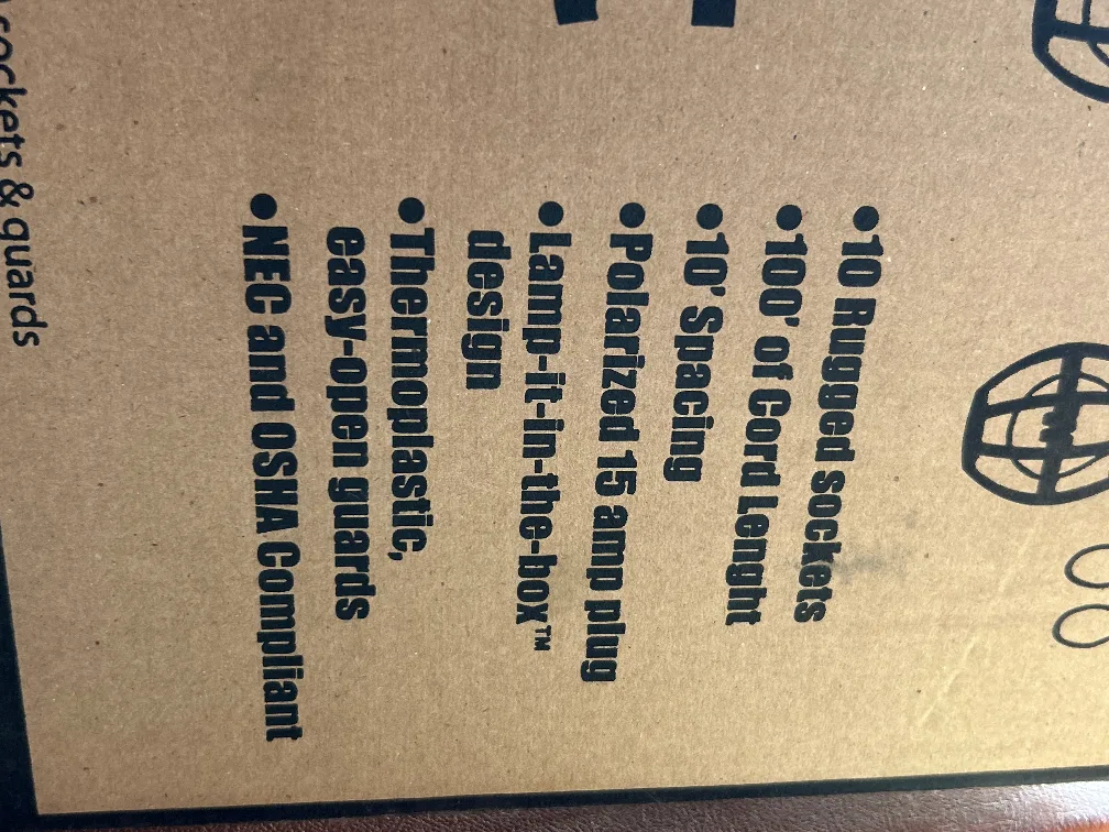 Woodhead Incandescent String Light - New in Box! thumbnail
