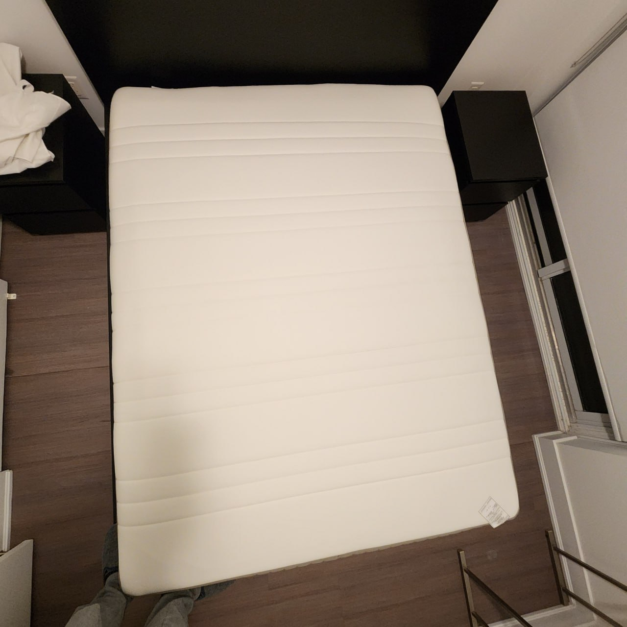 IKEA queen Haugesund Spring Box Mattress and Malm Bed Frame - photo 2
