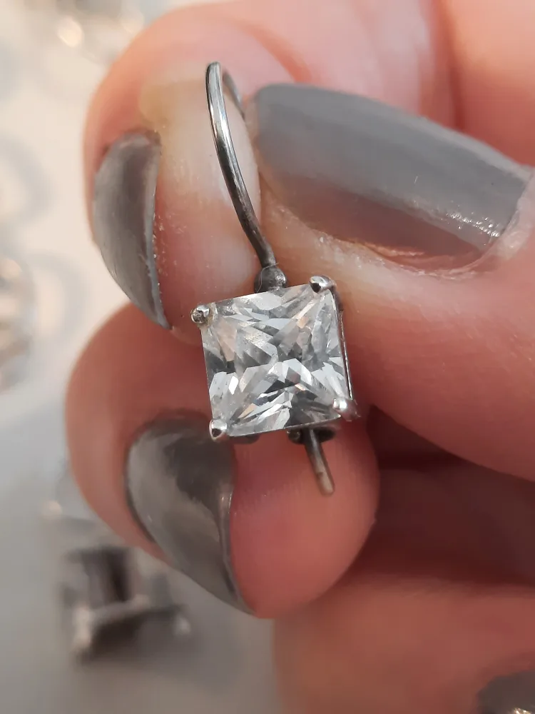 Sterling Silver Chain Bracelet & Earrings Set image indicator(3)