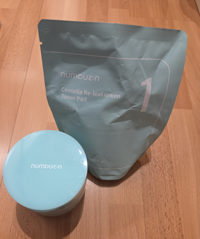 K-beauty // numbuz:n Centella Re-leaf Toner Pad 70 + 70 refills