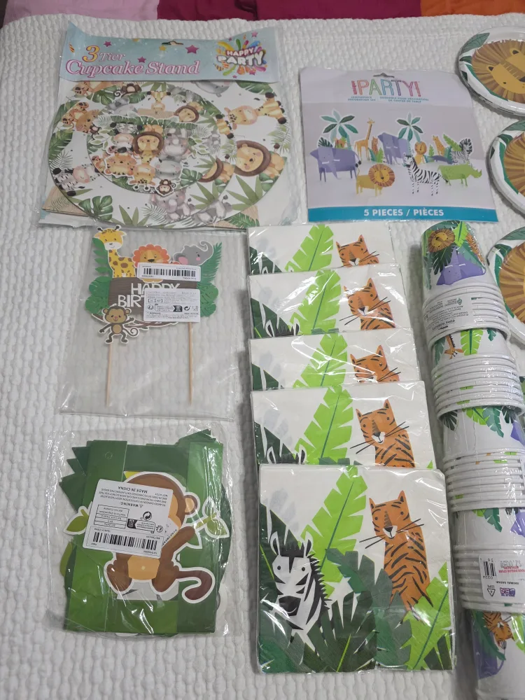 Jungle Theme 1st Birthday Party Decorations