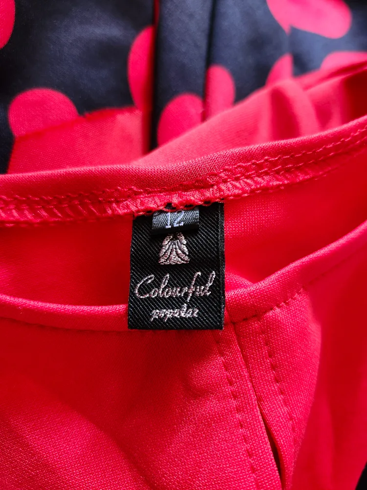 Red & Black Polka Dot Dress - Size 12 image indicator(4)