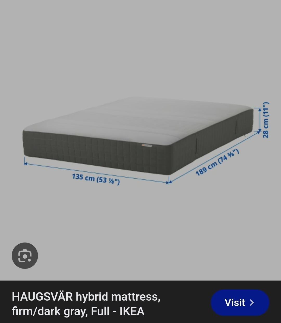 IKEA HAUGSVÄR Full Hybrid Mattress - photo 3