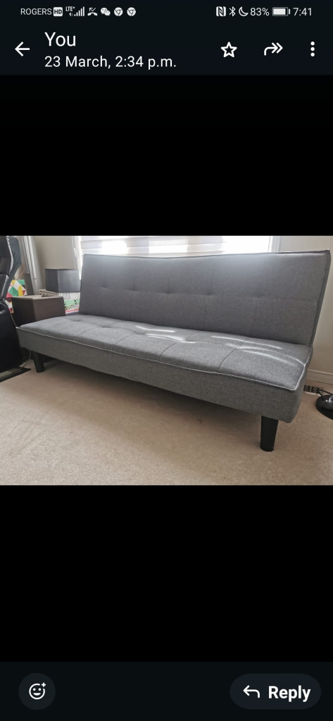 Grey Futon Couch