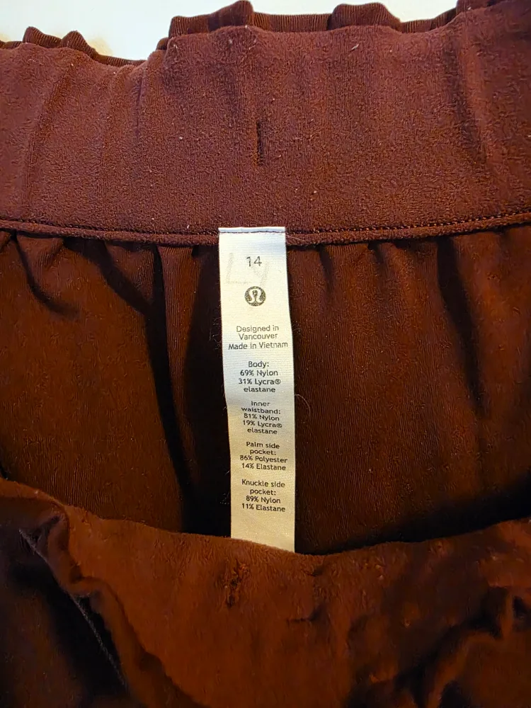 Lululemon Pants, Size 14, Maroon image indicator(2)
