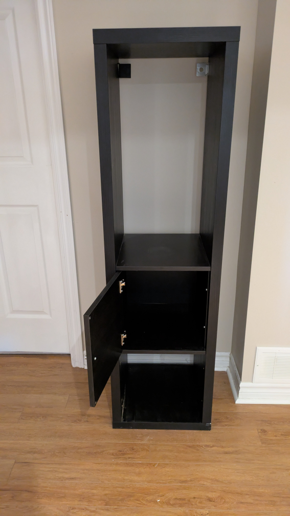 Black Tall Storage Cabinet - photo 2