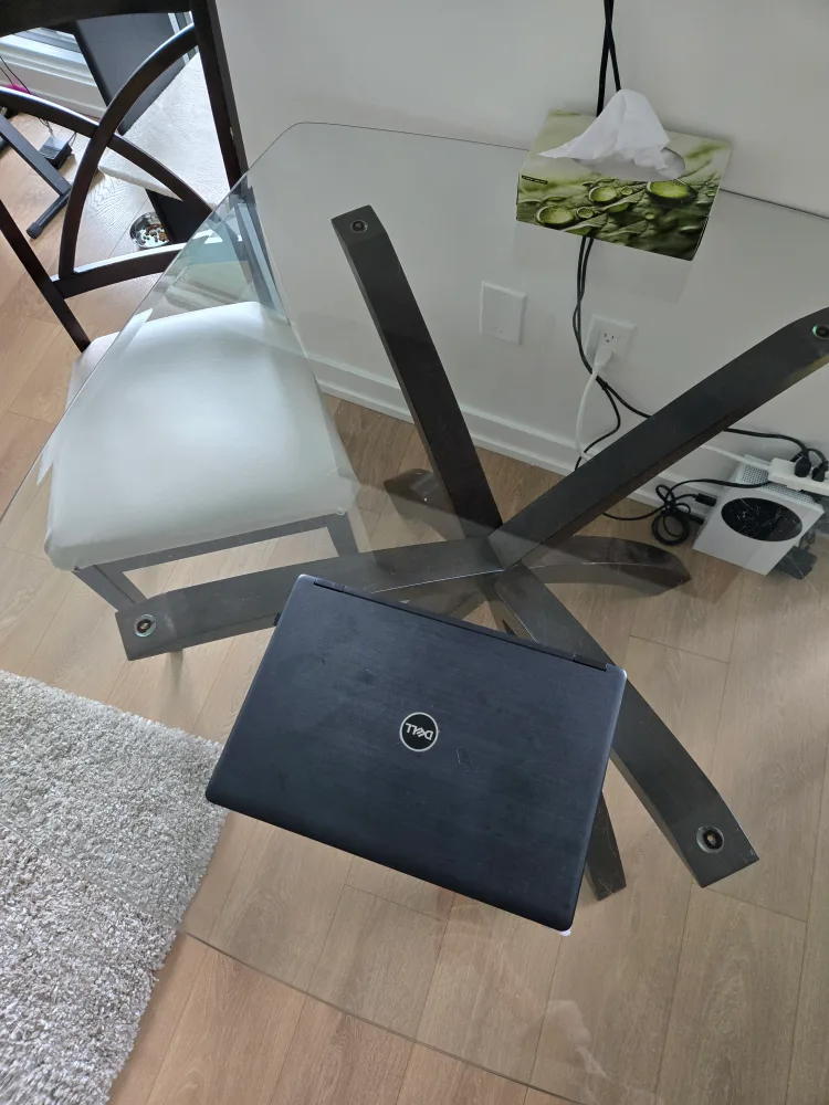 Modern Glass Dining Table with 4 Chairs image indicator(2)