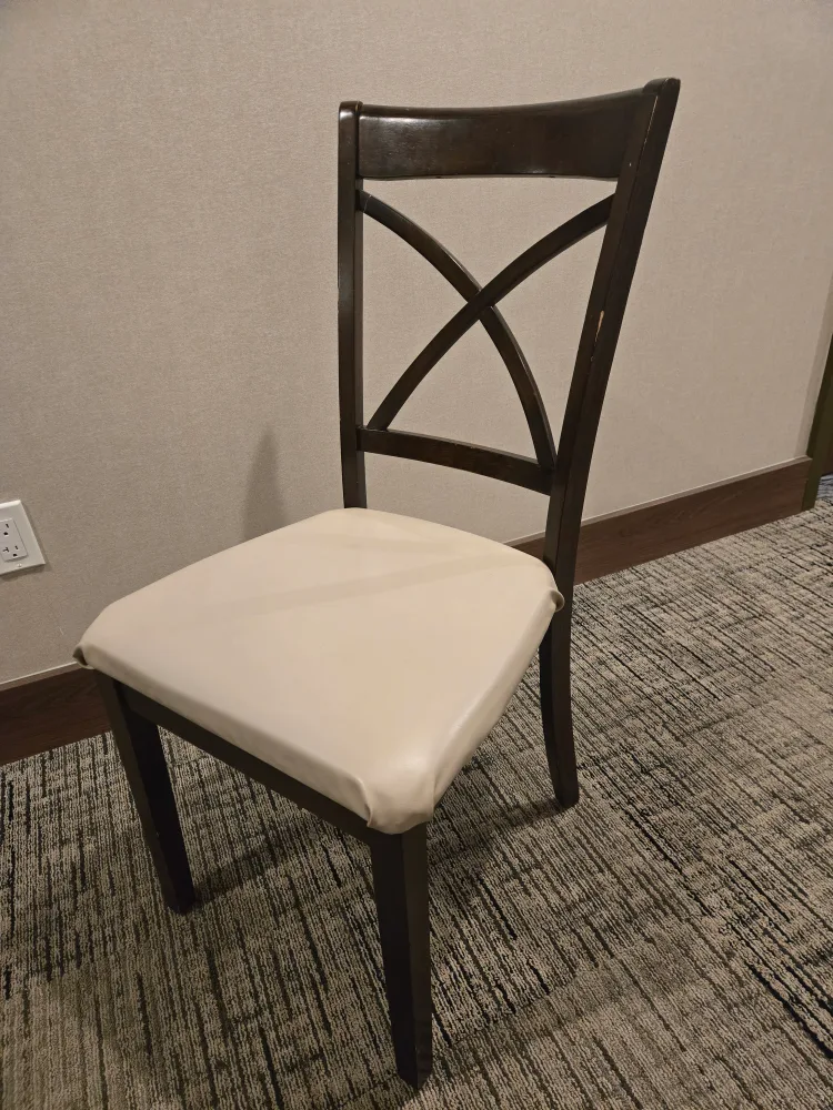 Modern Glass Dining Table with 4 Chairs image indicator(3)