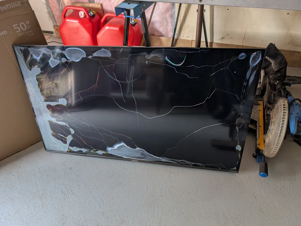 Brand New Broken Screen Philips 50” TV For Sale image indicator(2)