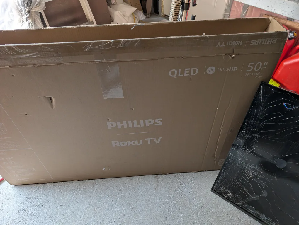 Brand New Broken Screen Philips 50” TV For Sale image indicator(3)