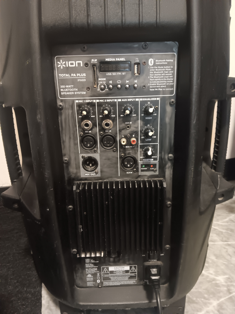 ION Total PA Plus IPA69 350-Watt Bluetooth Speaker - photo 2