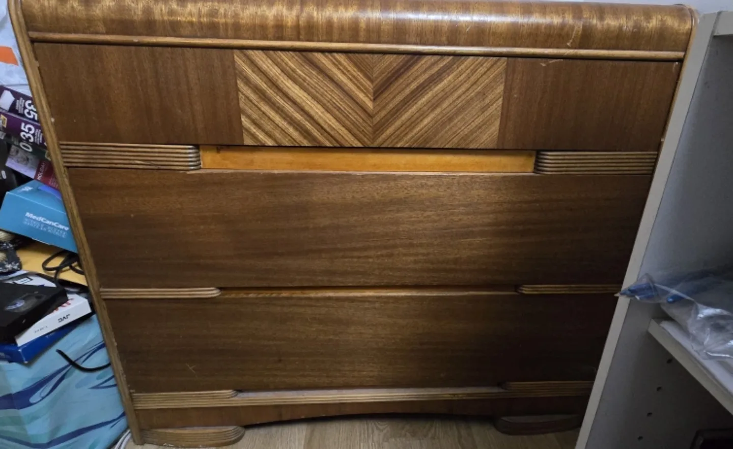 Vintage Wooden 3-Drawer Dresser thumbnail