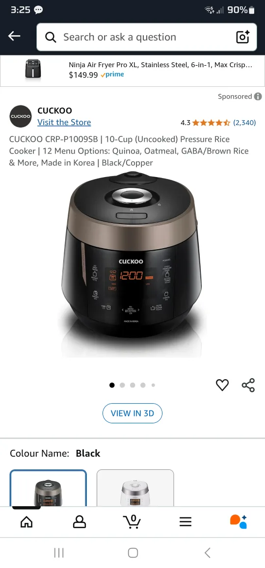 Cuckoo Rice Cooker 10 servings