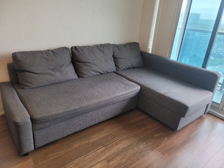 ikea - Grey Sectional Sofa Bed - photo 2