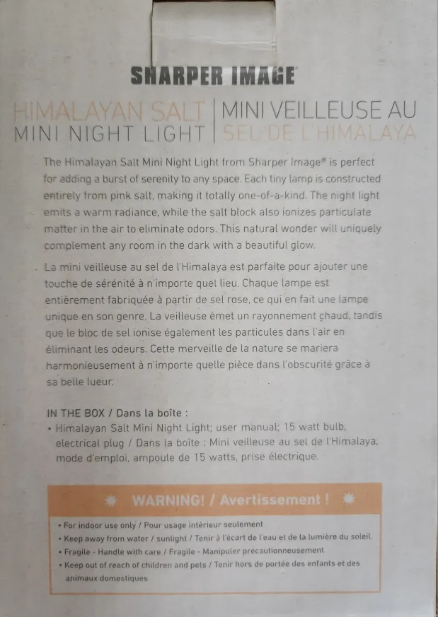 Brand new Himalayan Salt Mini Night Light image indicator(2)