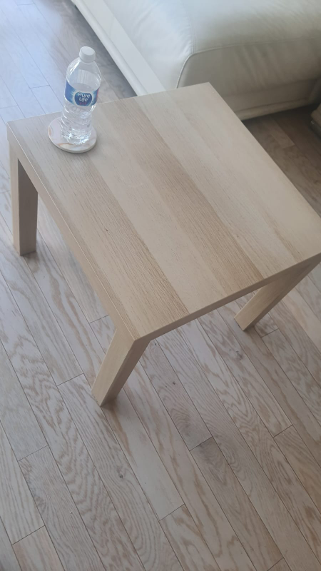 Light Wood Square Coffee Table