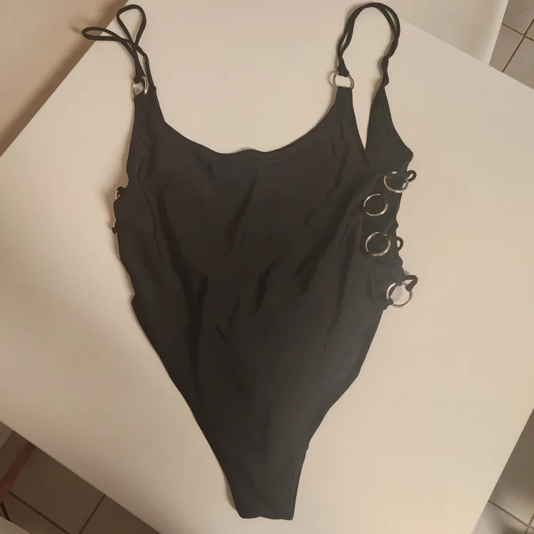 Black Bathingsuit with Ring Details thumbnail
