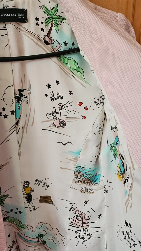 Zara Woman Pink Blazer - Size XS image indicator(5)