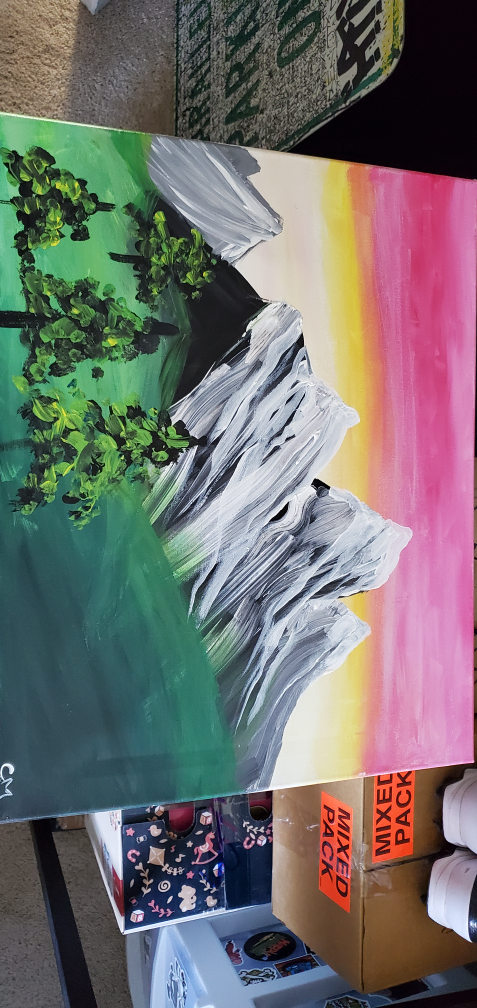 mountain painting