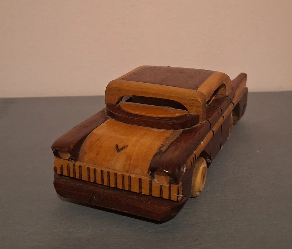 Vintage Wooden Chevrolet Bel Air Car image indicator(4)