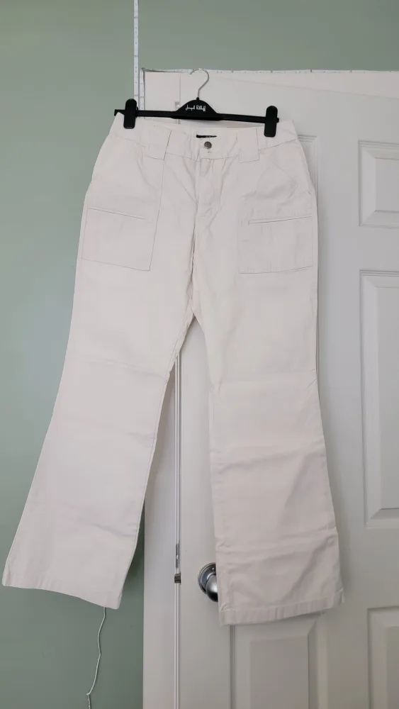 Cream Color Flare Utility Leg Pant thumbnail