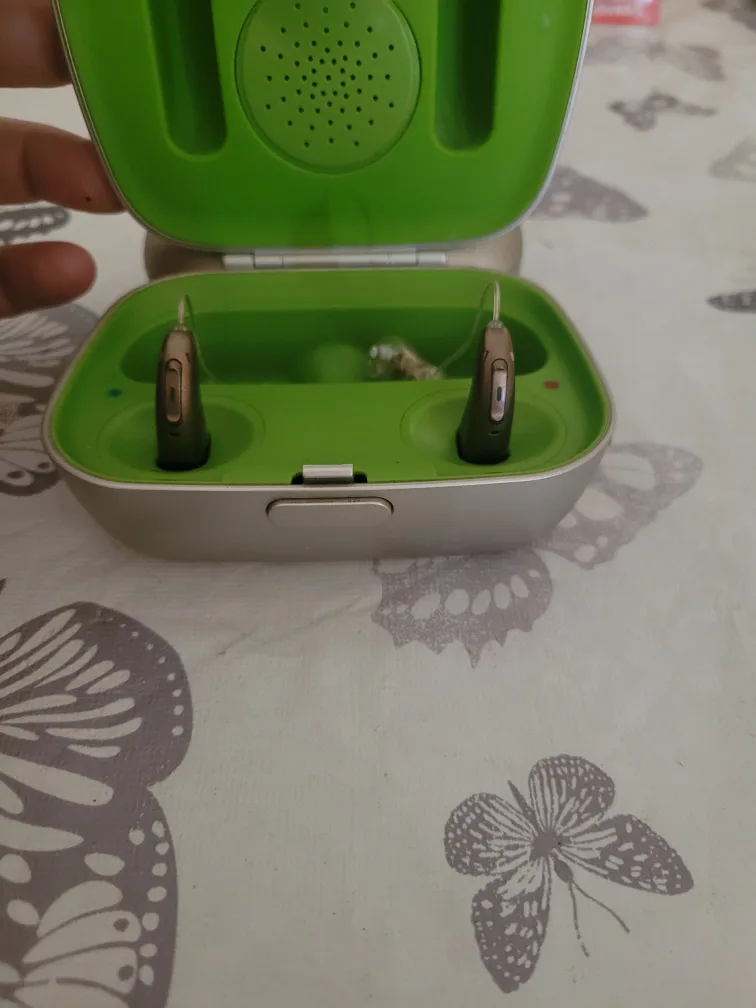 Hearing Aids with Charger and Case
