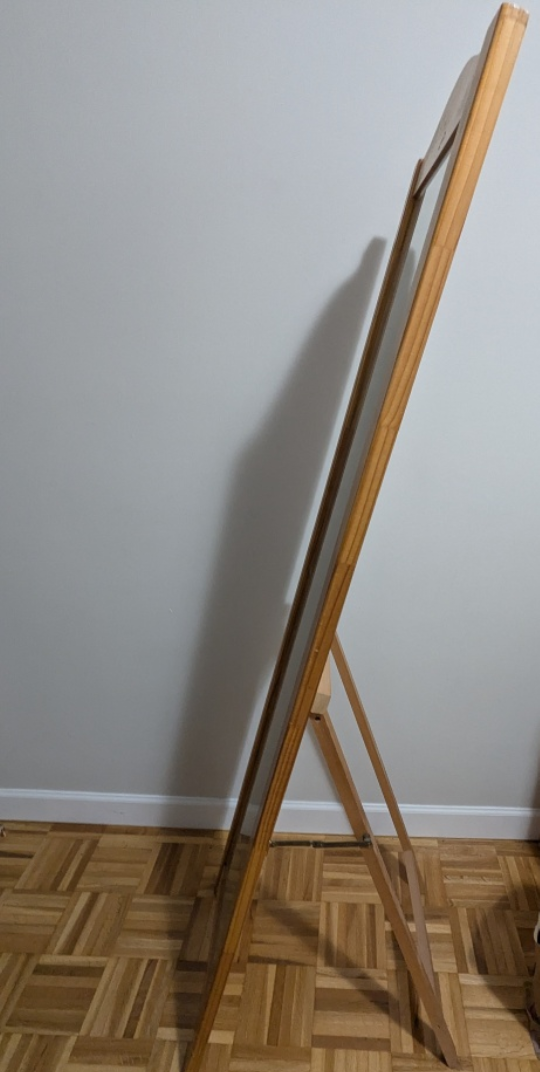 Wooden full-length mirror - photo 2