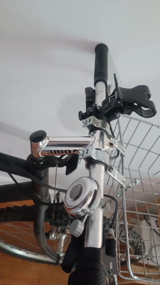 Black Mountain Bike with Basket and Seat Cover image indicator(4)