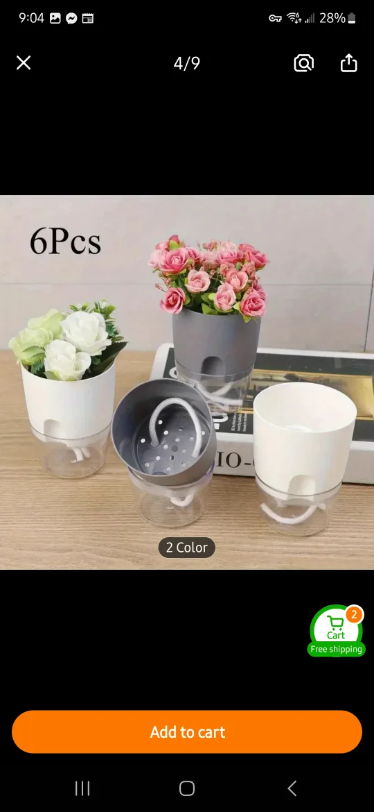 NEW Set of Self-Watering Planter Pots 💧 image indicator(4)