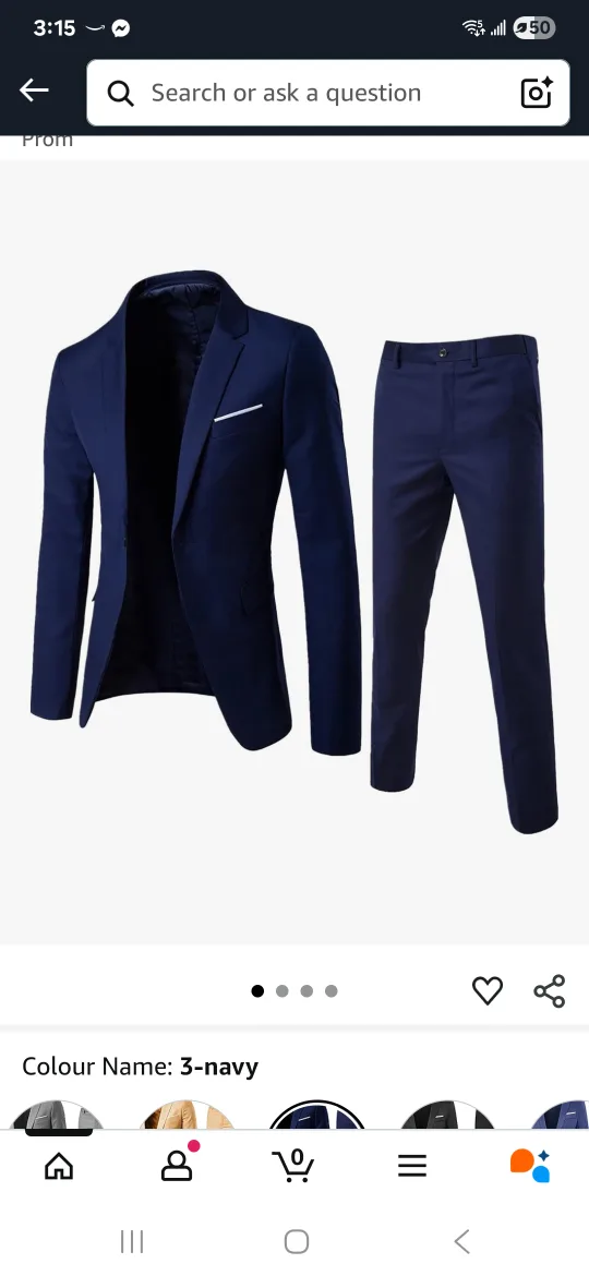 Navy Blue Suit brand : Generic (New men suit )