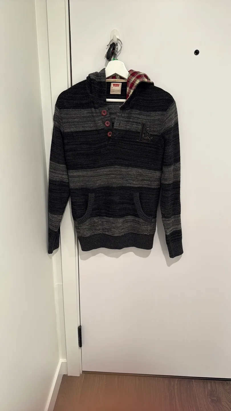 Levi's Striped Hooded Sweater thumbnail