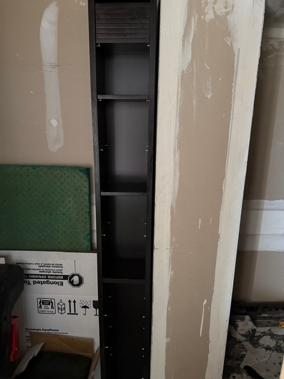Tall Black Shelving Unit - photo 2