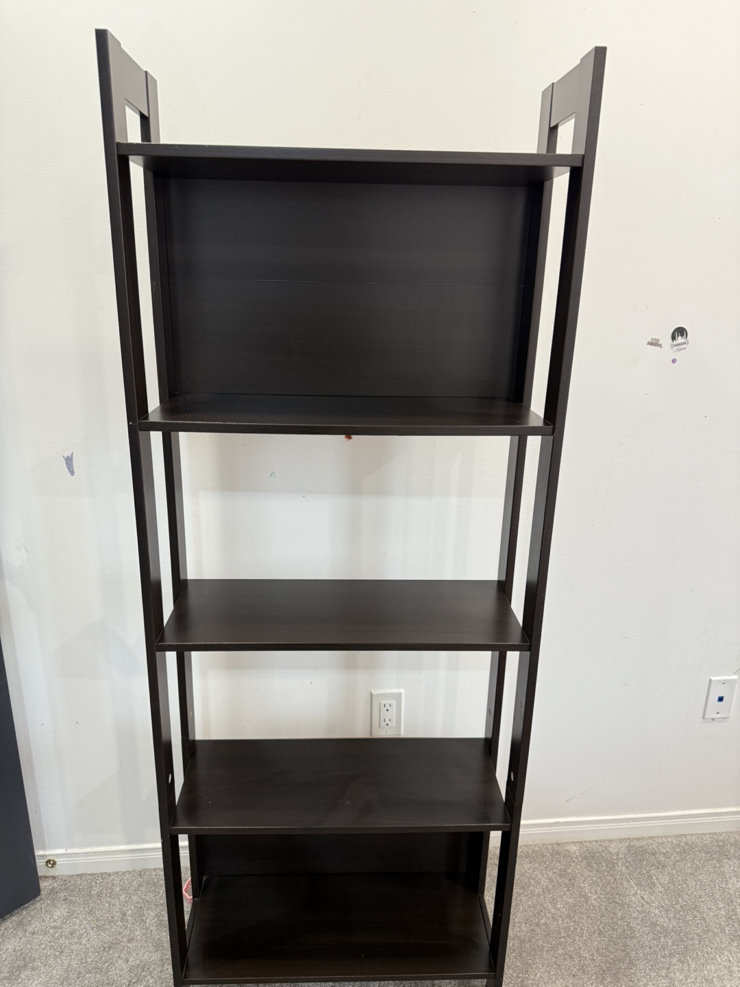 Dark Brown Bookshelf