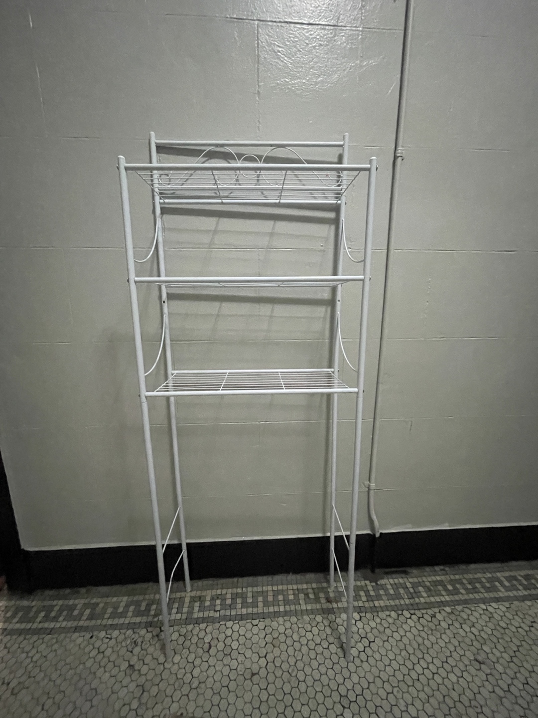 White Bathroom Shelf