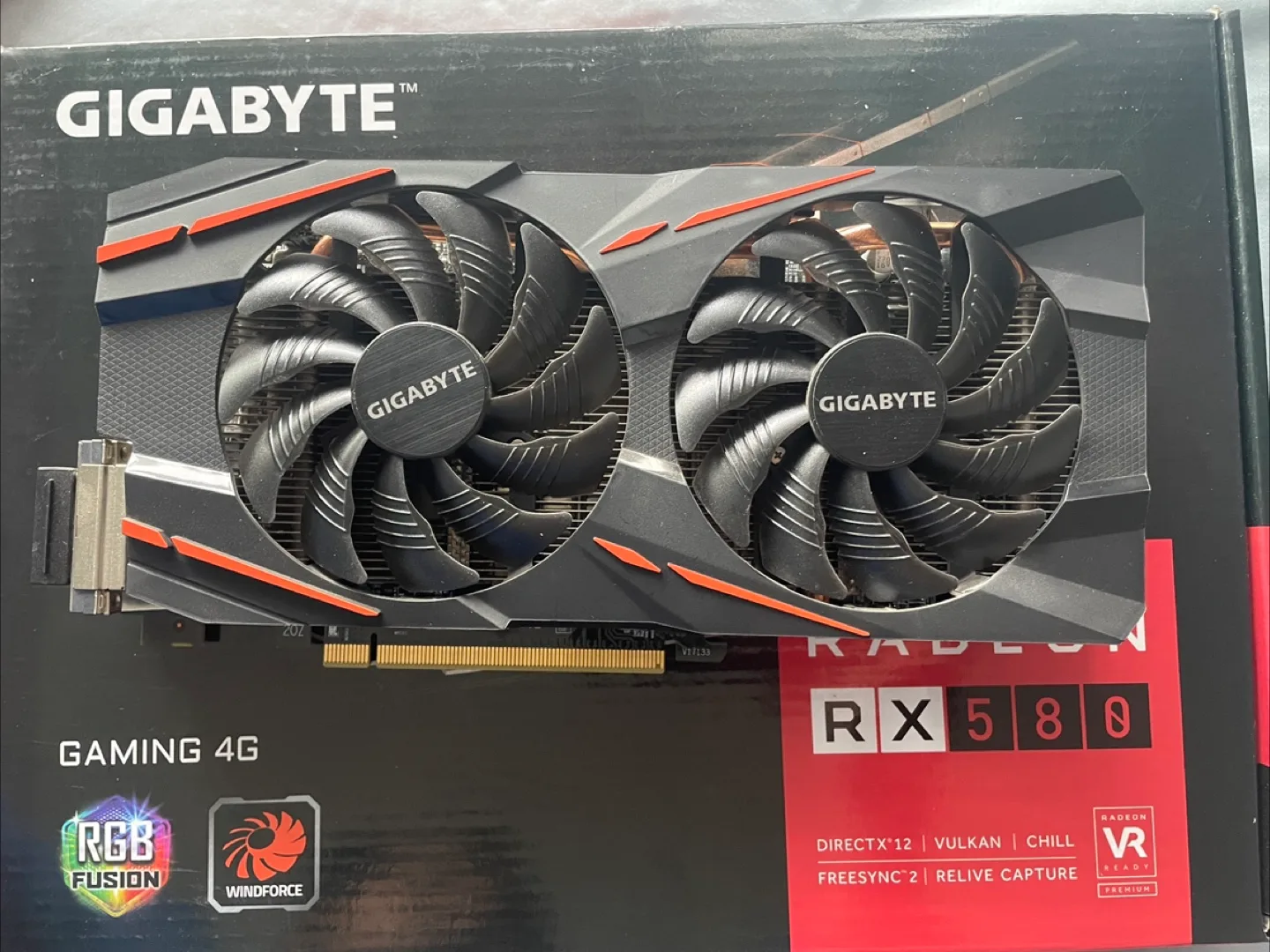 Gigabyte RX 580 Gaming 4GB thumbnail