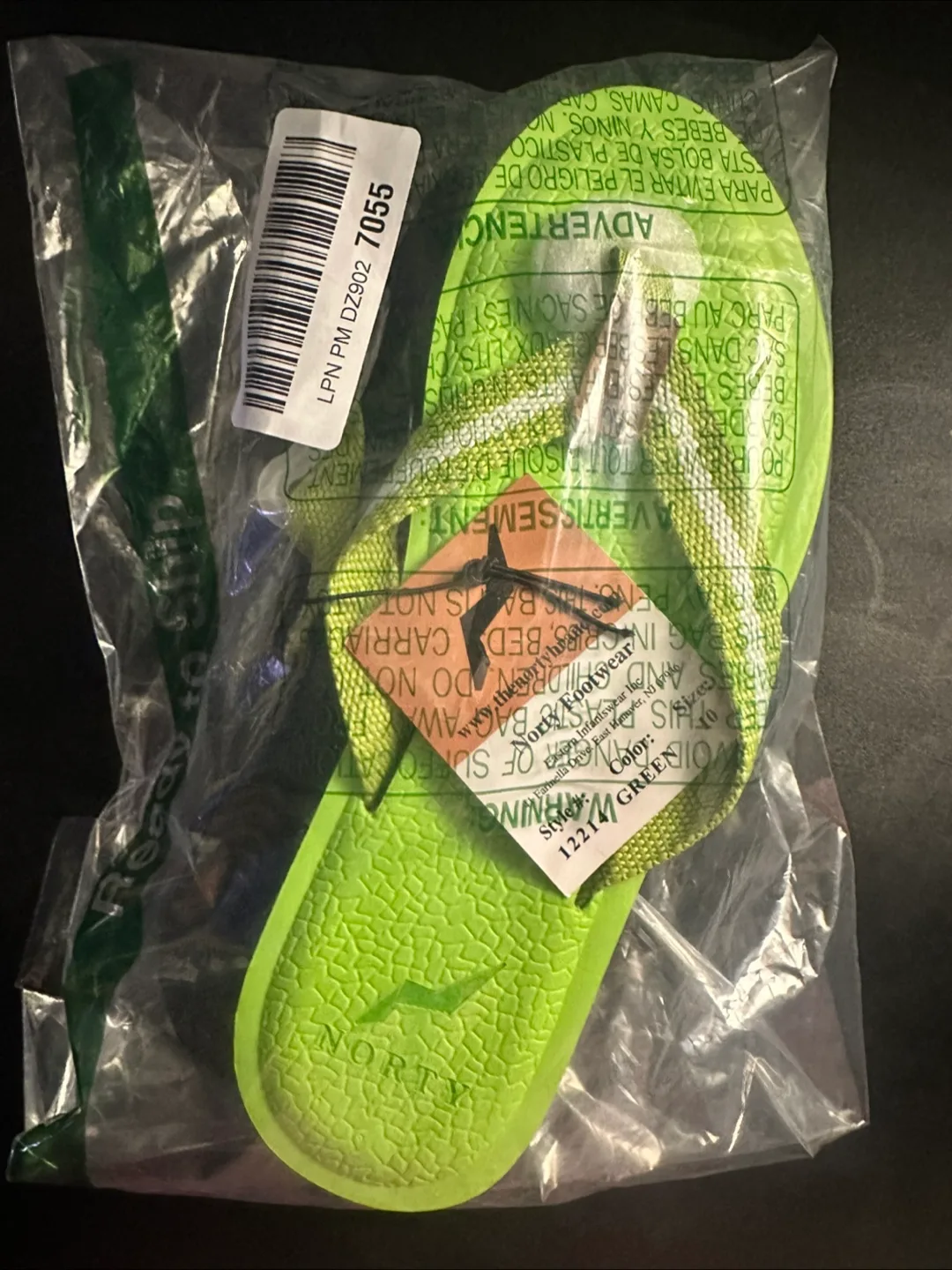 💚NORTY Green Flip Flops image indicator(5)