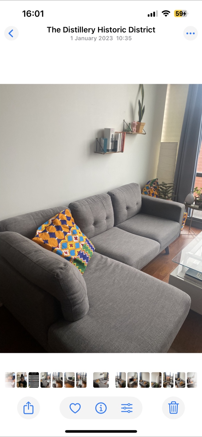 Structube Margot Left-Hand Sectional Sofa.