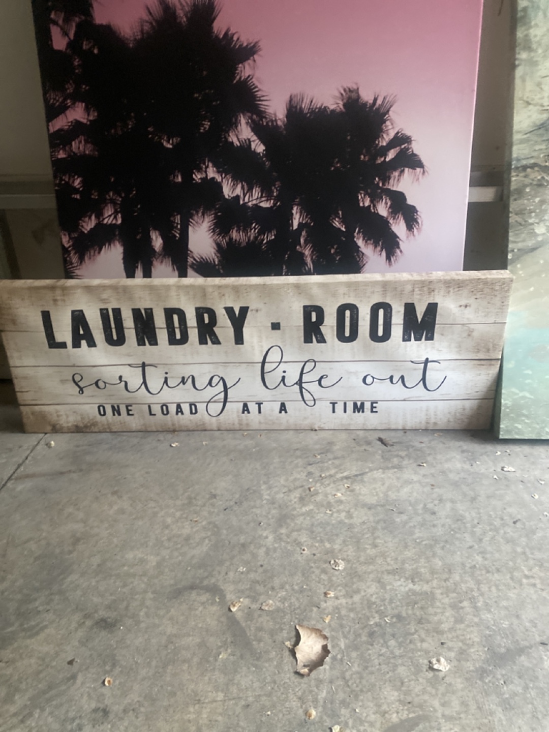 Laundry Room Wooden Sign